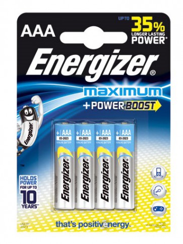Батерия Energizer Maximum AAA 1.5V