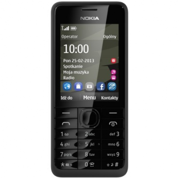 Мобилен телефон NOKIA 301 RO BLACK D/SIM