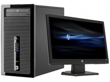 Десктоп компютър HP ProDesk 400 G1 Microtower PC Bundle, G3220, 4GB, 500GB