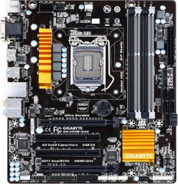 Дънна платка GigaByte GA-Z97M-D3H