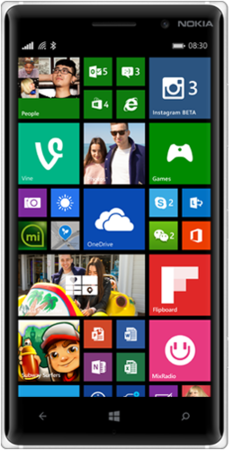 Мобилен телефон NOKIA LUMIA 830 WHITE