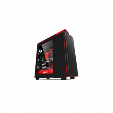 Кутия NZXT H440, Mid Tower, Matte Black and Gloss Red