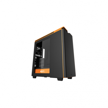 Кутия NZXT H440, Mid Tower, Matte Black and Gloss Orange