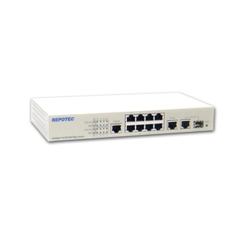 Суич REPOTEC RP-0802GI 8-P Fast Ethernet + 2-P Gigabit Managed Switch