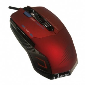 Мишка OMEGA 7D 293 GAMING USB Black-Red