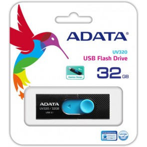 USB флаш памет ADATA UV220 32GB USB2.0 Black/Blue