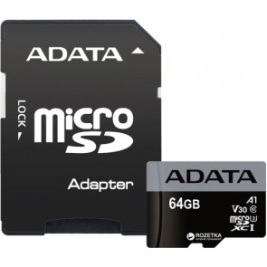 Флаш карта 64GB SDXCM+A UHS-I U3 V30 ADATA