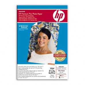 Фото Хартия HP Premium Plus High-gloss Photo Paper-100 sht/10 x 15 cm