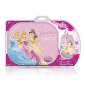 Мишка Disney Twin Pack Princess: Optical Mouse + Mouse Pad DSY-TP2002