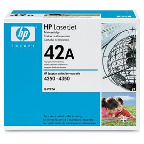 Консуматив HP 42A Black LaserJet Toner Cartridge за лазерен принтер