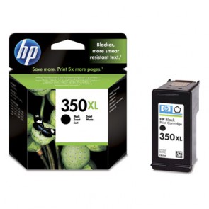 Консуматив HP 350XL High Yield Black Original Ink Cartridge за мастиленоструен принтер