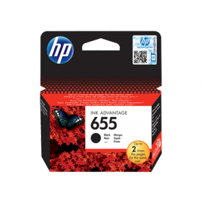 Консуматив HP 655 Black Original Ink Advantage Cartridge за мастиленоструен принтер