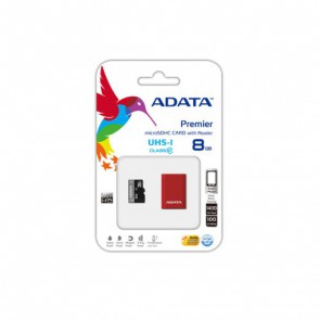 Флаш-карта A-DATA, 8GB, microSDHC UHS-I, Class10, Reader