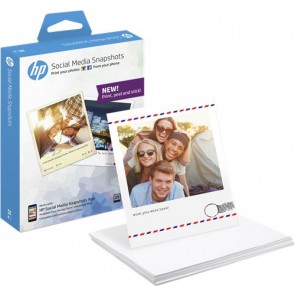 Фото Хартия HP Social Media Snapshots Removable Sticky Photo Paper-25 sht/10 x 13 cm