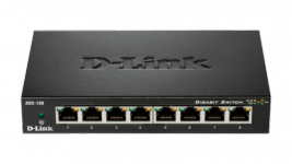 Суич D-LINK DGS-108 GB/8PORT METAL