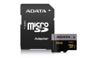 Флаш карта ADATA 64GB microSDXC+ADAPTER UHS-I U3