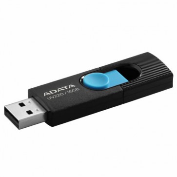 USB флаш памет ADATA UV220 16GB USB2.0 Black/Blue