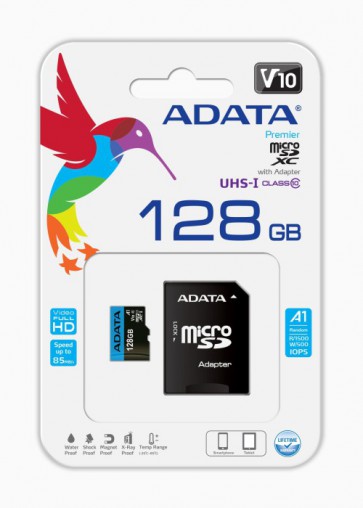 Флаш карта ADATA SDXCM+A UHS-I CL10 128GB