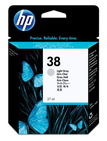 Консуматив HP 38 Light Grey Pigment Ink Cartridge with Vivera Ink EXP