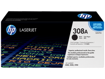 Консуматив HP 308A Black Laserjet Toner Cartridge 3a Лазерен Принтер