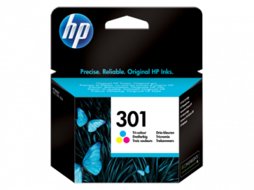 Консуматив HP 301 Tri-color Original Ink Cartridge за мастиленоструен принтер