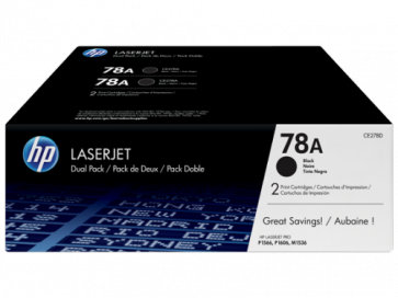 Консуматив HP 78A 2-pack Black Original LaserJet Toner Cartridges за лазерен принтер