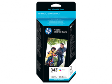Консуматив HP 343 Series Photo Starter Pack-60 sht/10 x 15 cm EXP
