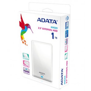Външен диск ADATA HV620 1TB USB3 White