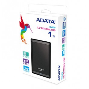 Външен диск ADATA HV100 1TB, USB3.0 Black