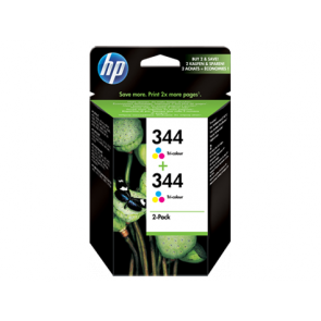 Консуматив HP 344 2-pack Tri-color Original Ink Cartridges за мастиленоструен принтер